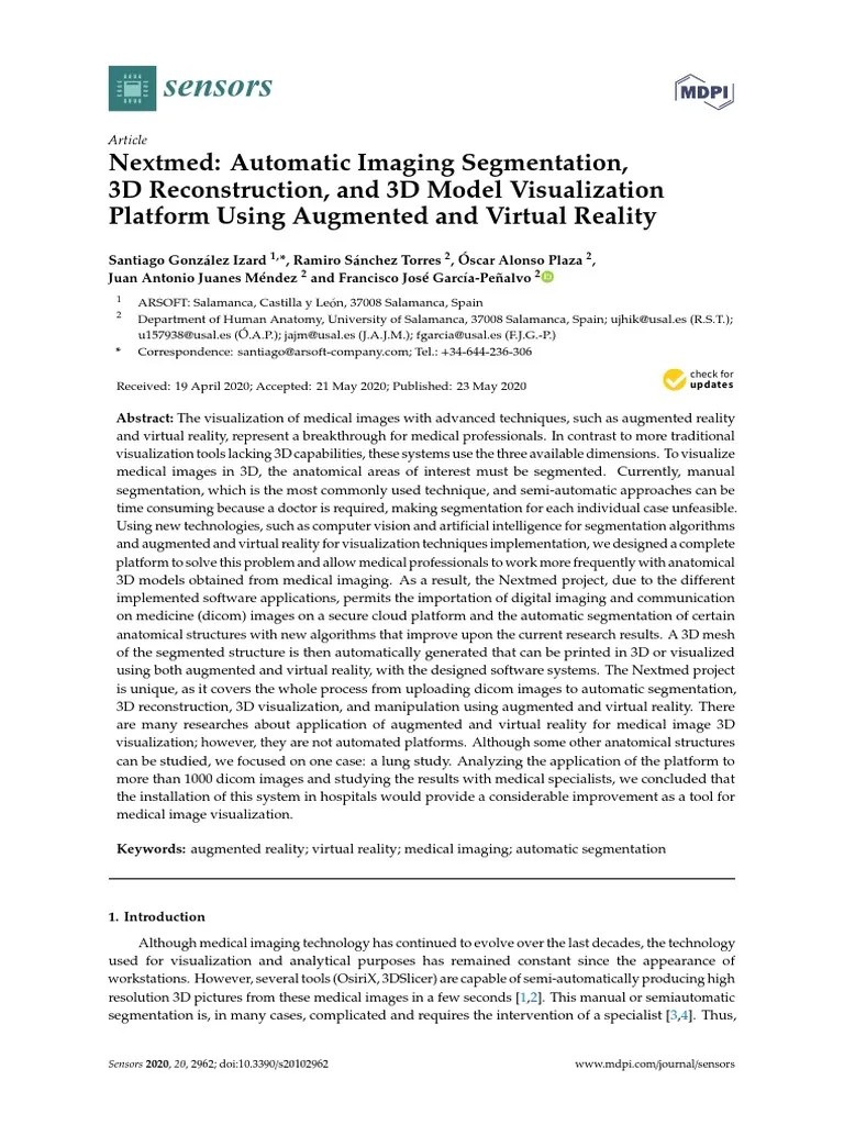 004 - 2020-05-23 - Nextmed Automatic Imaging Segmentation, 3D Reconstruction, And 3D Model ...