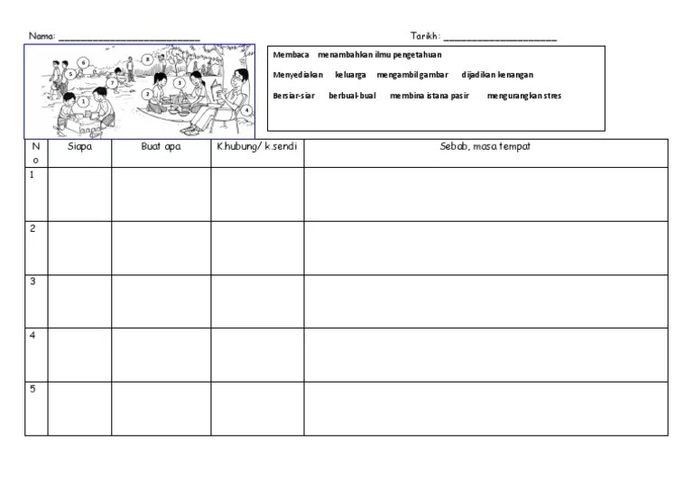 Bina lima ayat yang lengkap tentang gambar di bawah ini. Bina Ayat Tahun 4 Perkelahan Di Tepi Pantai Glory Beach Pdf