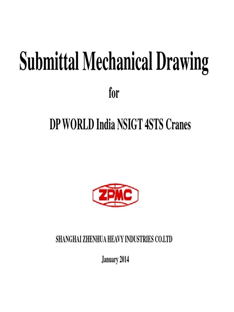 Mechanical Drawing PDF | PDF | Crane (Machine) | Transport Infrastructure