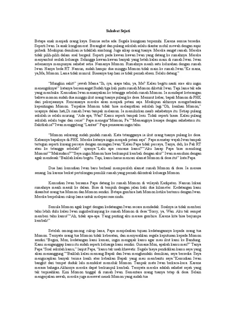 Yesus kau yang akan s'lalu berada di sisiku Cerpen Pdf