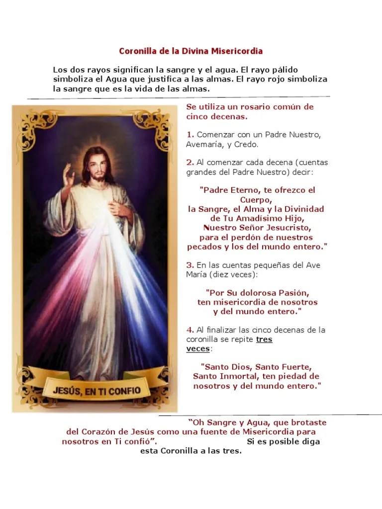 Coronilla De La Divina Misericordia | PDF