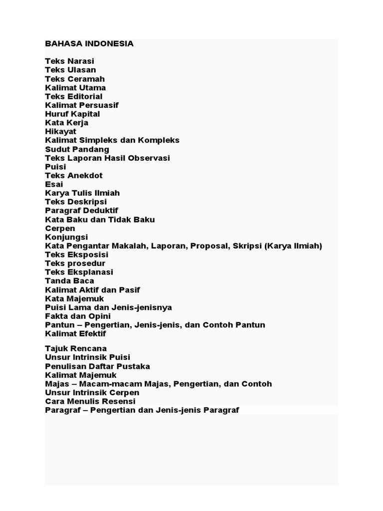 Bahasa Indonesia | PDF