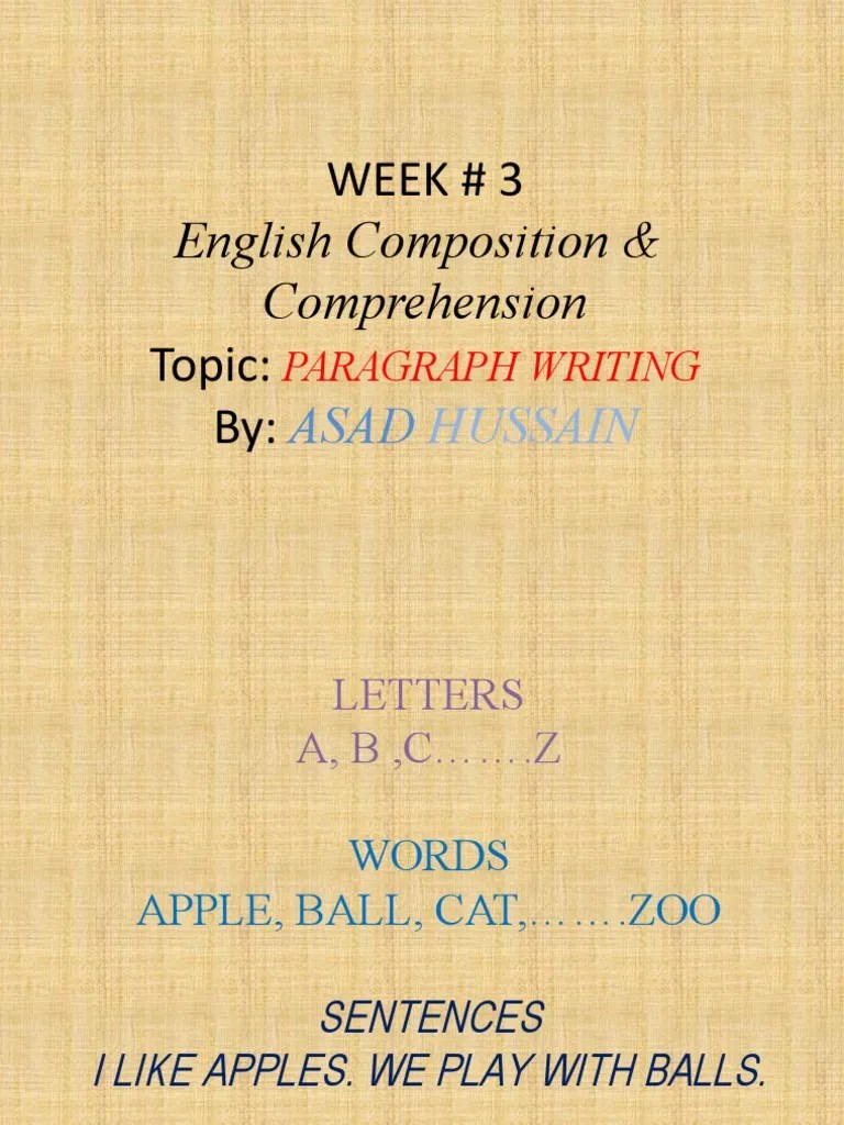 Paragraph Writing | PDF | Paragraph | Cognition