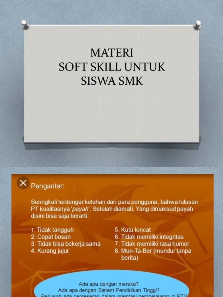 Pengembangan Soft Skill Untuk Siswa SMK | PDF
