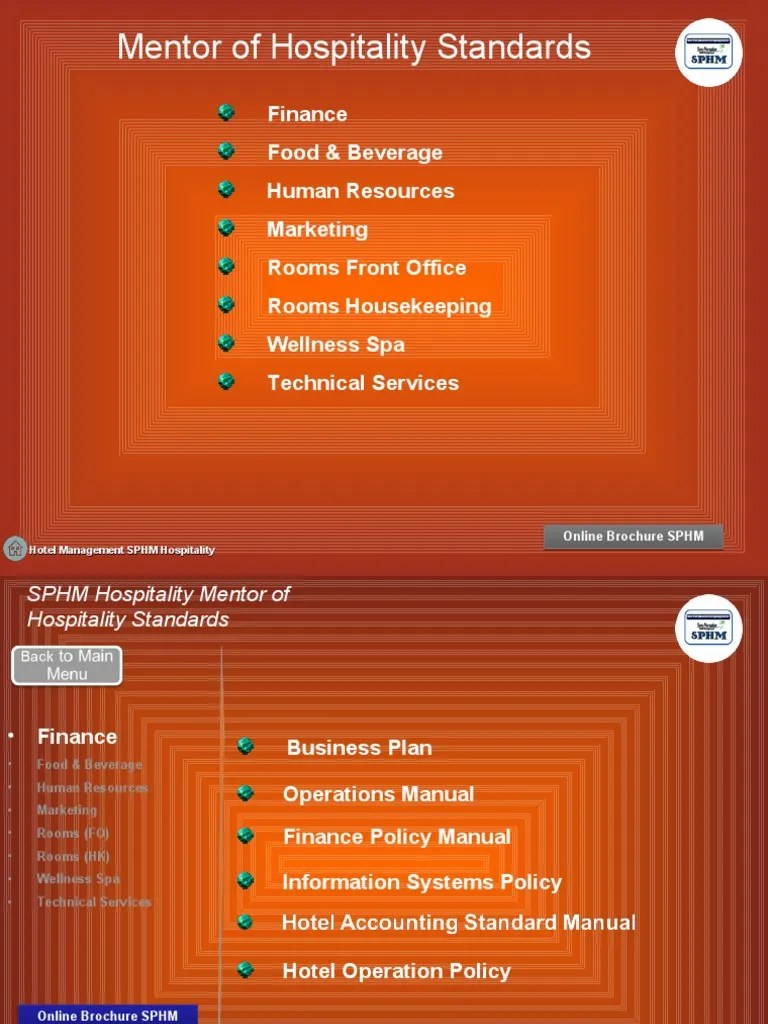 This policy establishes the fundamental guidelines and practices for properly accounting and reporting assets on the company’s balance sheet. Hotel Sop List Pdf Expense Revenue