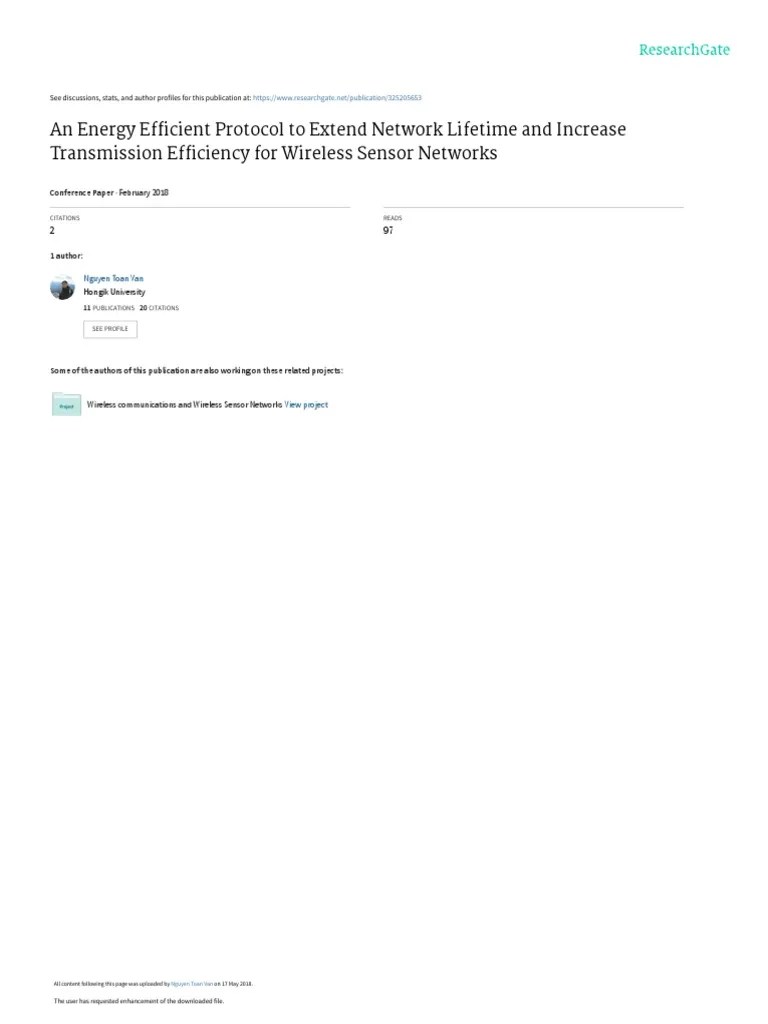 An Energy Efficient Protocol To Extend Network Lifetime And Increase ...