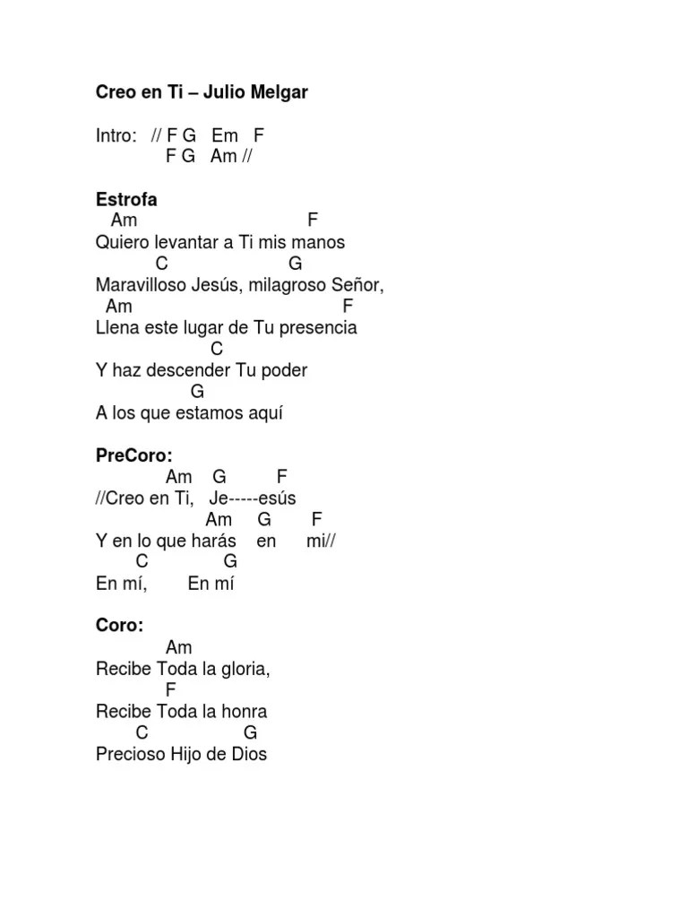 Creo En Ti Julio Melgar PDF | PDF