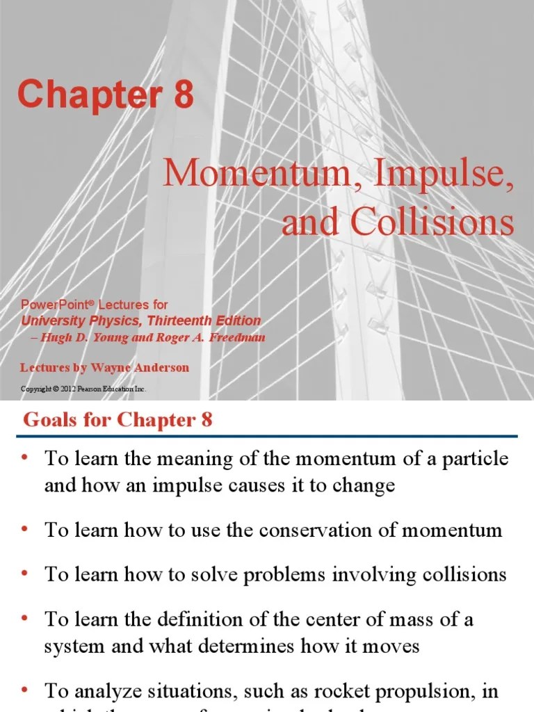 Ch. 8 Momentum, Impulse And Collsions | PDF | Collision | Momentum