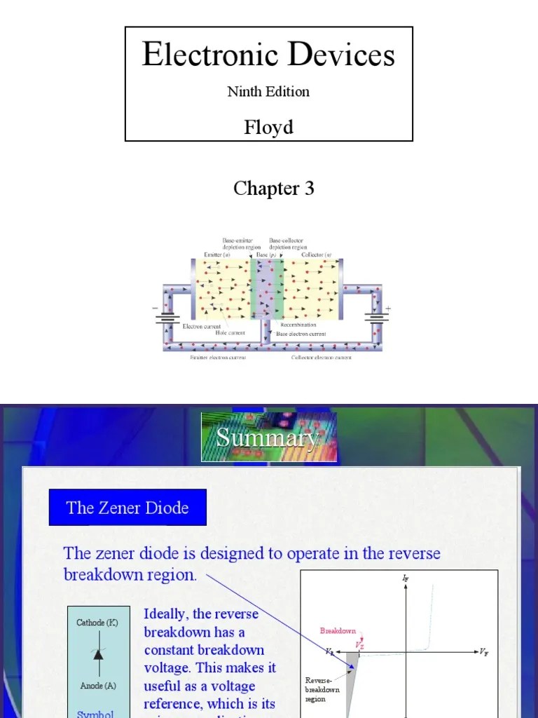 SC Chapter 3 - Zener Diode | PDF | Diode | Light Emitting Diode