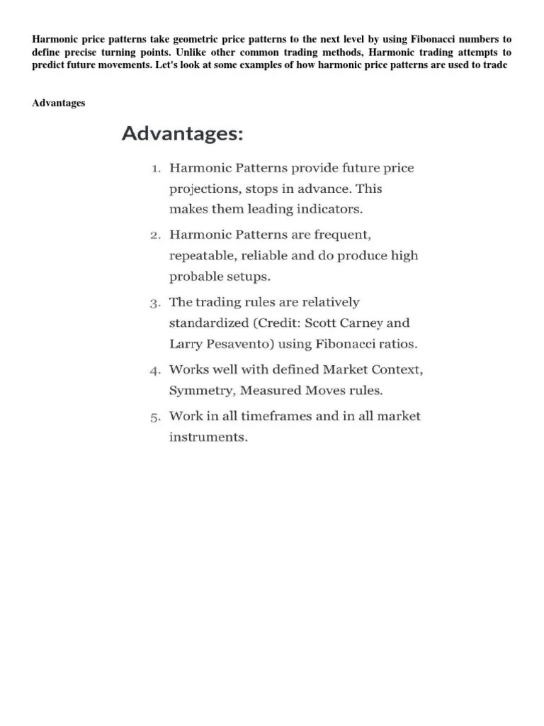 Harmonics Pattern PDF | PDF | Market Trend | Financial Markets