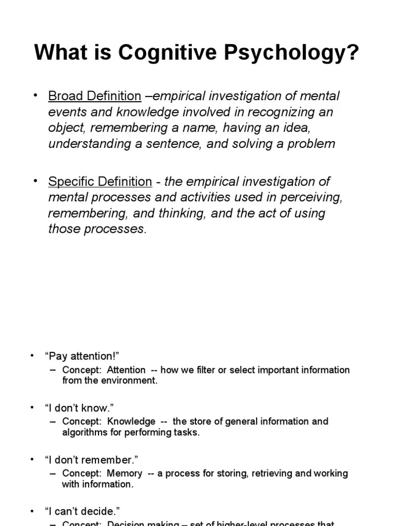 History Of Cognitive Psychology | PDF | Behaviorism | Cognitive Psychology