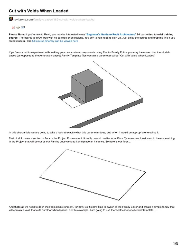 Cut With Voids When Loaded | PDF | Autodesk Revit