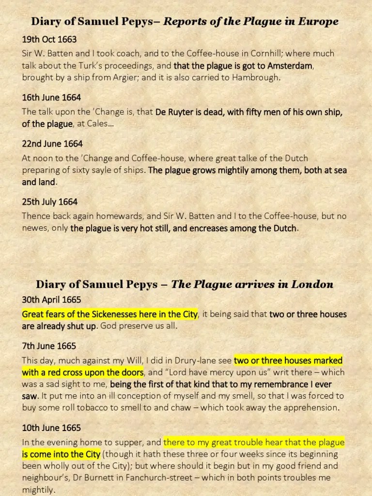 03 Samuel Pepys Diary - Extracts | PDF | Samuel Pepys