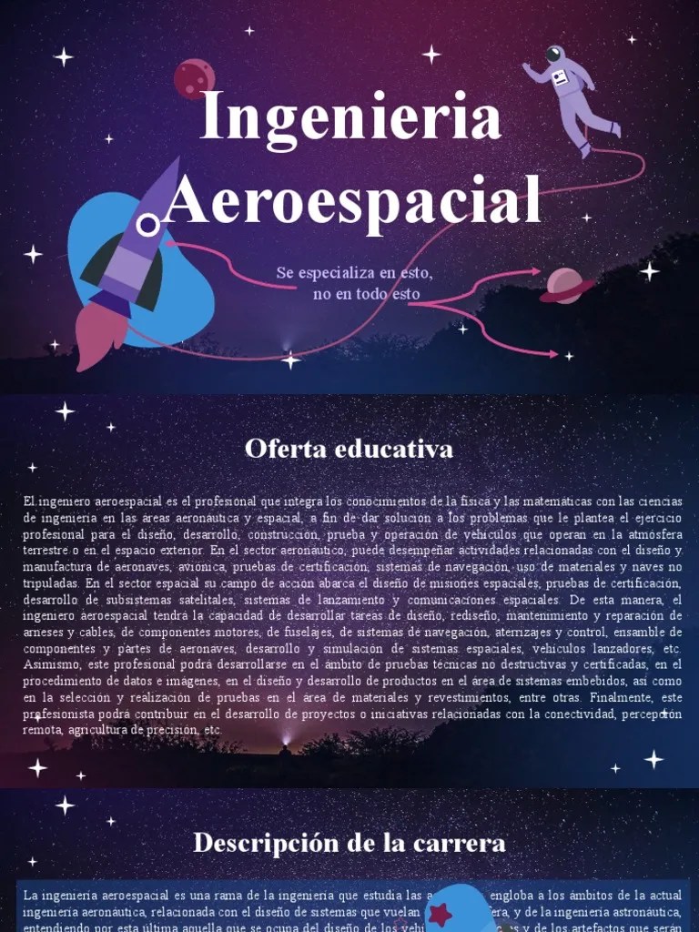Ing Aeroespacial | PDF | Ingeniería Aeroespacial | Aeroespacial