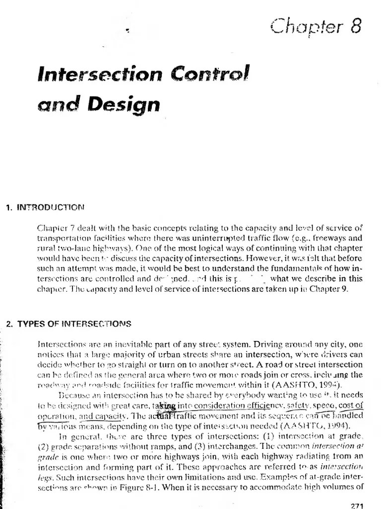 Intersection Control And Design | PDF | Traffic | Traffic Light