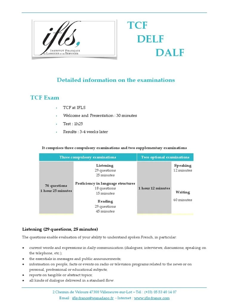 More About French Exams | PDF | Test (Assessment) | Linguistics