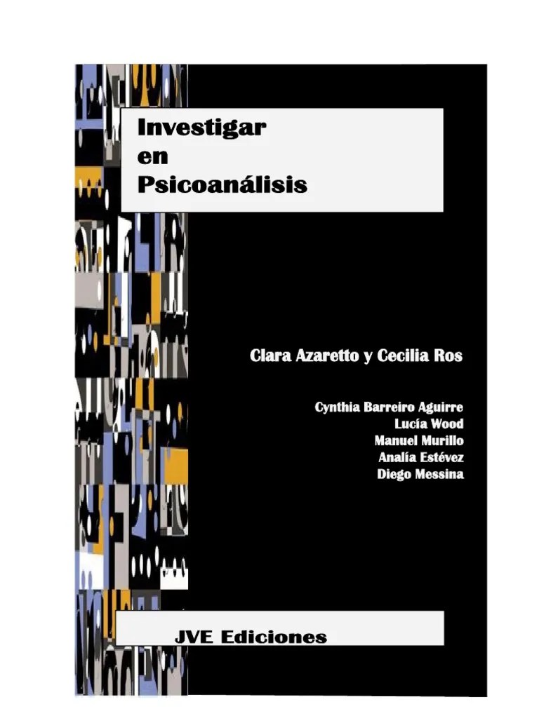 Investigar En Psicoanálisis. Edición | PDF | Psicoanálisis | Jacques Lacan