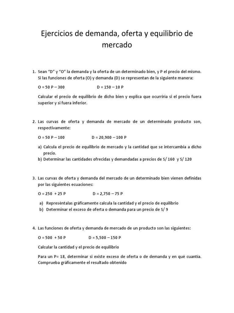 Ejercicios De Equilibrio | PDF