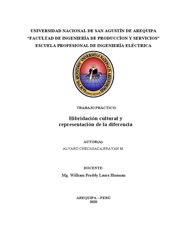 Hibridación Cultural Y Representación De La Diferencia En El Perú: Un ...