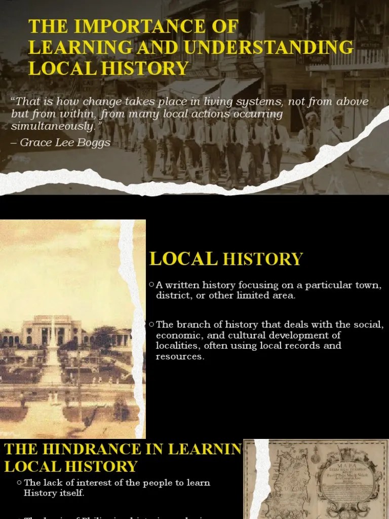 The Importance Of Learning And Understanding Local History | PDF | Psychological Concepts ...