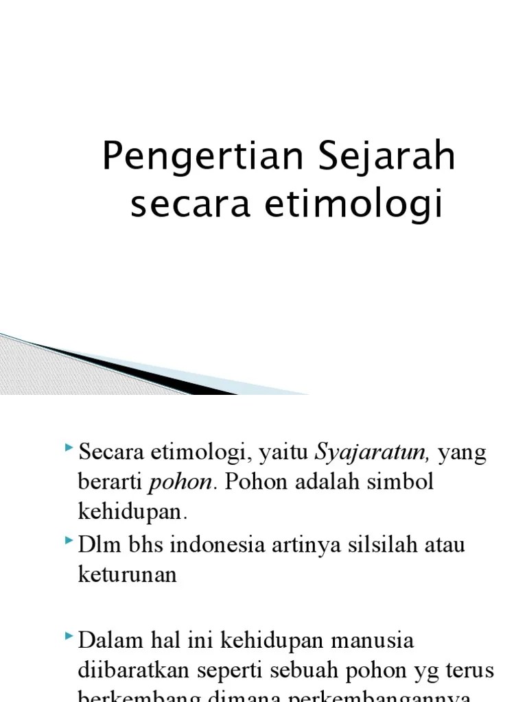 Pengertian Sejarah 1