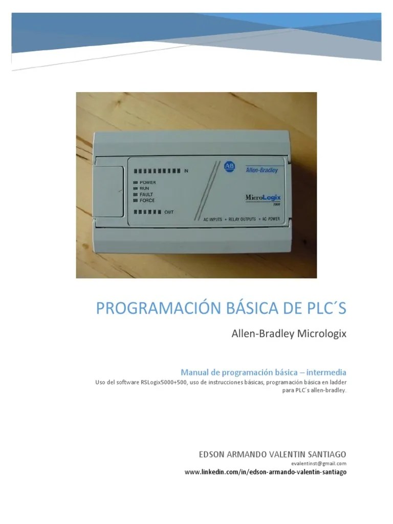 Manual De Programacion De PLC S Allen Bradley | PDF | Programa De Computadora | Programación