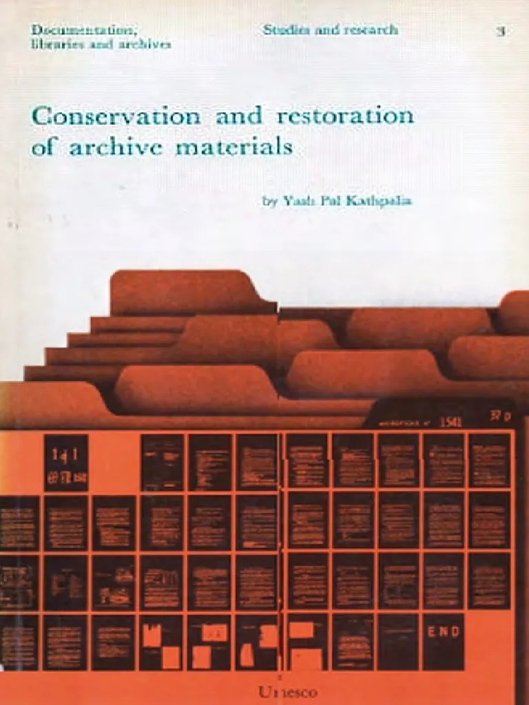 Conservation And Restoration Of Archive Materials | PDF | Paper | Materials