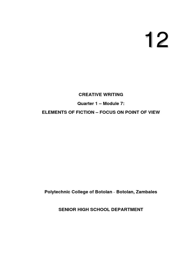 Q1 MODULE 7 Creative Writing | PDF | Plot (Narrative)