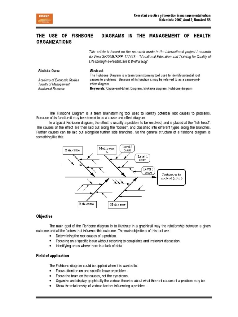 Diagram • diagram fishbone sering disebut dengan istilah diagram ishikawa. Analisis Tulang Ikan Pdf Pdf Causality