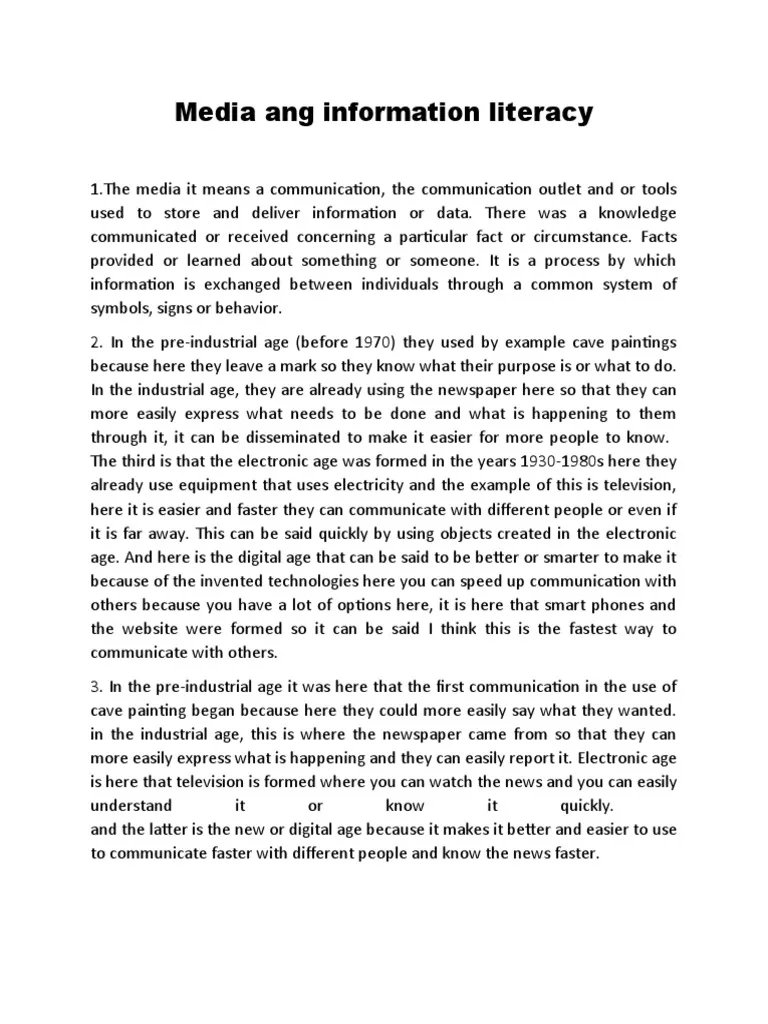 Evolution of Media  PDF.