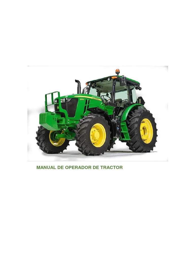 Manual Tractor | PDF | Tractor | Eje