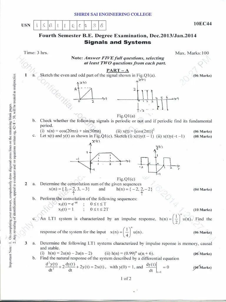 Signals & Systems Text Book | PDF | Discrete Fourier Transform | Fourier Analysis