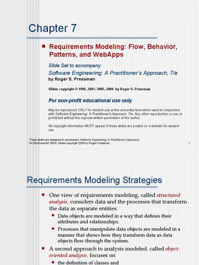 Flow Oriented And Behavioral Modeling | PDF | Class (Computer ...