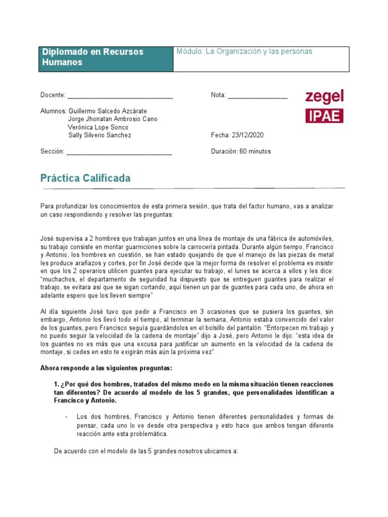 1ra Práctica Calificada | PDF