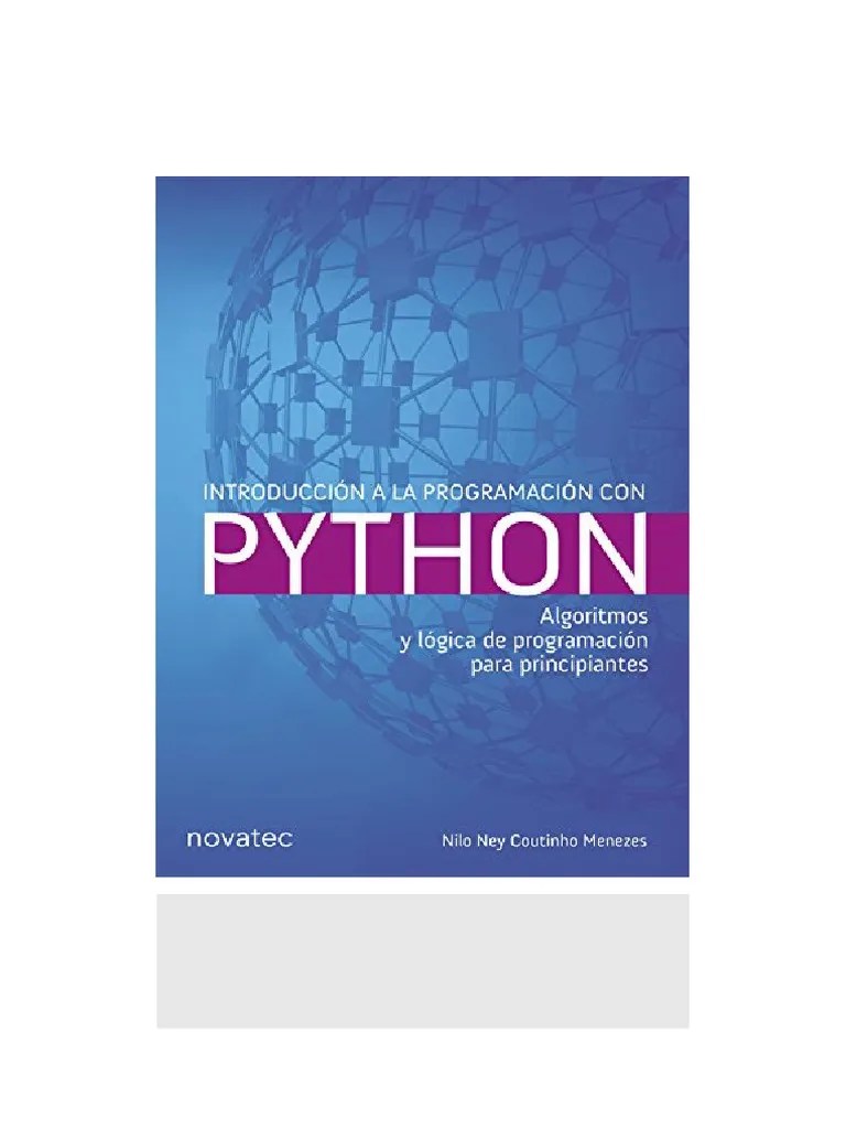 Introduccion A La Programacion Con Python Algoritmos Y Logica De ...