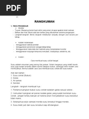 Rangkuman B.indo | PDF