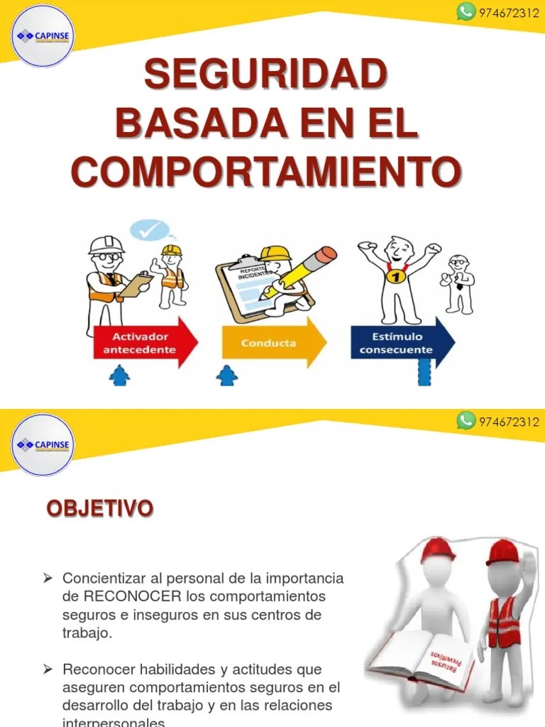 Curso De Seguridad Basada En El Comportamiento | PDF | Comportamiento | La Naturaleza Humana