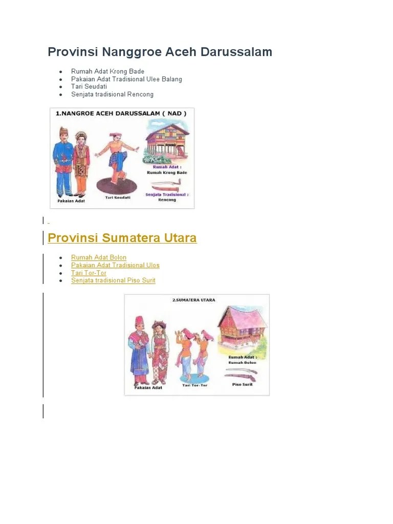 Provinsi Nanggroe Aceh Darussalam | PDF