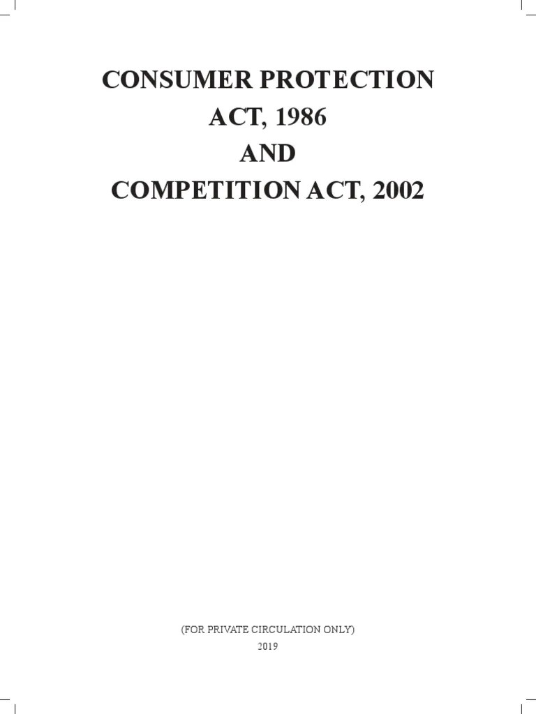 Consumer Protection Act 1986 Competition Act 2002 N | PDF | Consumer Protection | Jurisdiction
