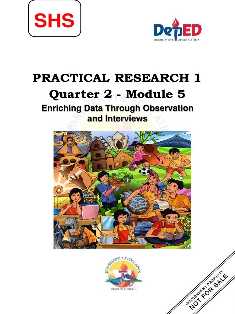 Practical Research 1 Quarter 2 - Module 5: Enriching Data Through ...