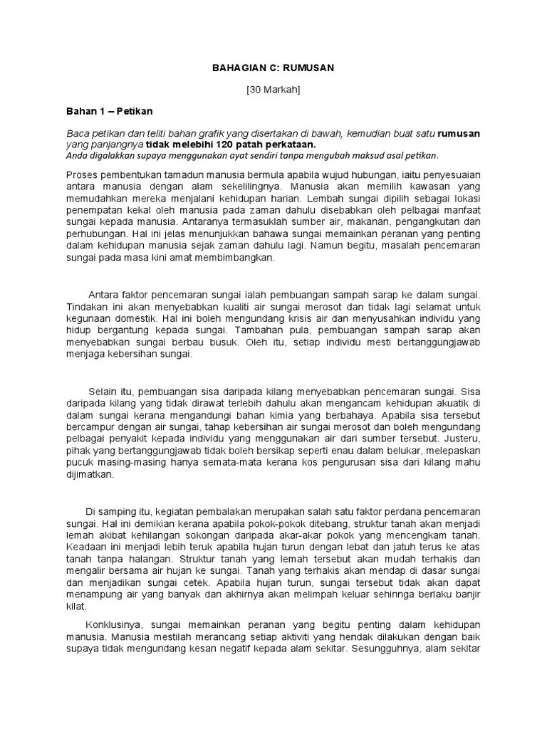 Contoh Latihan Rumusan Spm 2021 / Contoh Soalan Rumusan Oleh Lpm