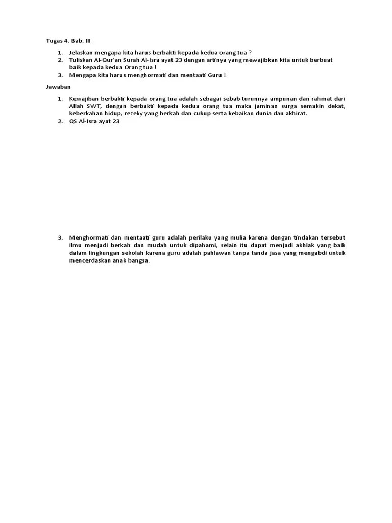 Print Tugas Berbakti | PDF