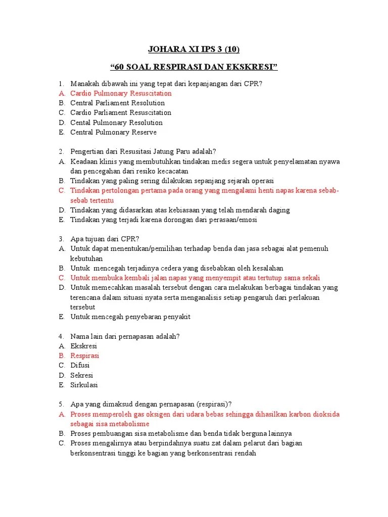 60 Soal Biologi Johara | PDF