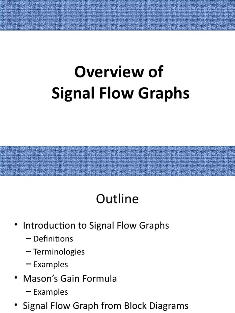 Overview Of Signal Flow Graphs | PDF | Applied Mathematics | Teaching ...