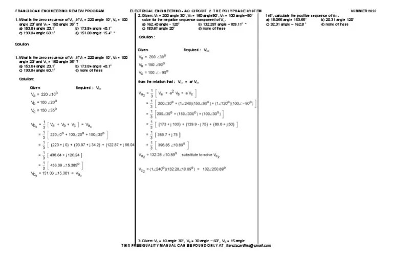 Symmetrical Components | PDF
