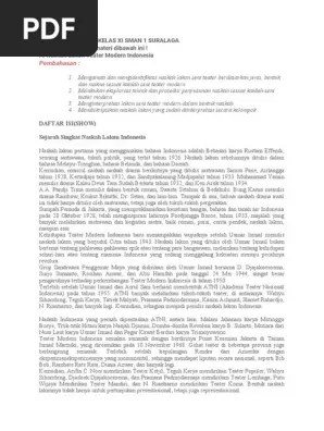 Agar penulis dan pembaca dapat mengetahui isi dari naskah drama tersebut. Tugas Seni Teater Kelas Xi Sman 1 Suralaga Pdf