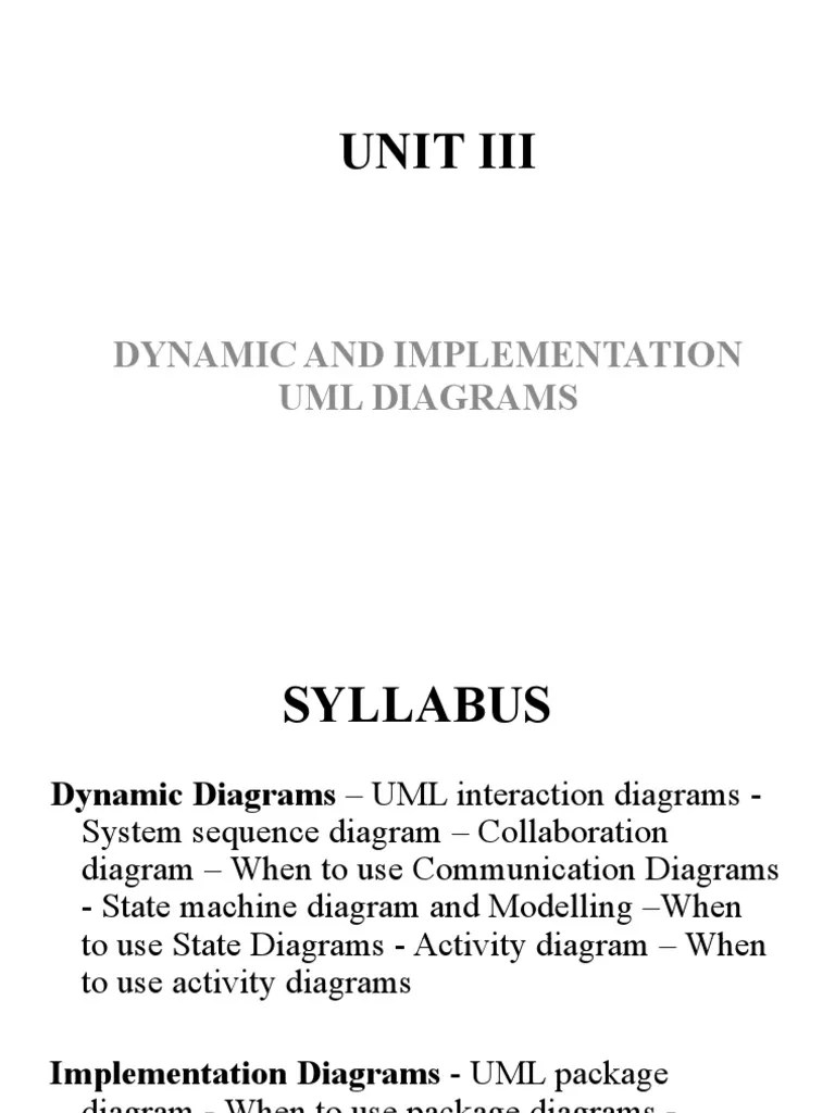 Unit 3 Notes - OOAD | PDF | Component Based Software Engineering ...
