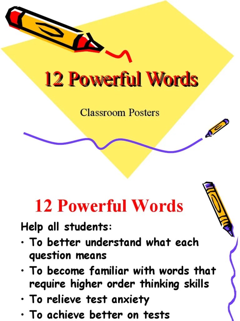 12 Powerful Words | PDF