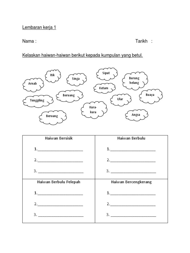 Zlhelmi83 menerbitkan sains tahun 1 bahagian tubuh haiwan pada 2020 04 09. Latihan Sains Tahun 3 Haiwan Pdf Pdf