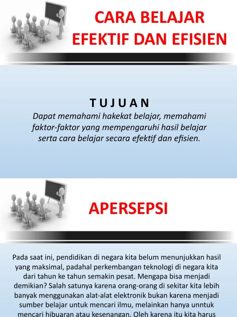 Cara Belajar Efektif | PDF